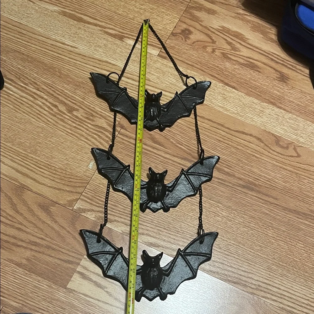 Black Bat Hanging Wall Decor - Triple Bat Garland